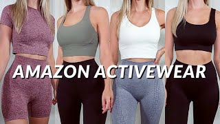 AMAZON ACTIVEWEAR TRYON HAUL  the best lululemon amp gymshark dupes [upl. by Arobed]