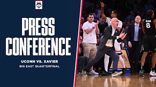 Postgame Press Conference  UConn vs Xavier  BIG EAST Quarterfinals [upl. by Zilevi]