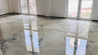 How we made designer Metallic Epoxy floors [upl. by Atat]