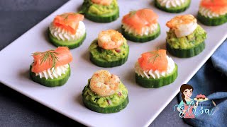 The Best Appetizers Recipe  Seafood amp Cucumber Appetizers [upl. by Asiled273]