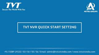 TVT  NVR Quick start settings Guide [upl. by Lorolla]