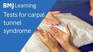 Tests for carpal tunnel syndrome  BMJ Learning [upl. by Darda]