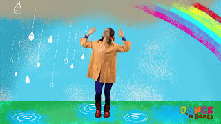 Preschool Learn to Dance Drip Drop Rain [upl. by Wilkison]