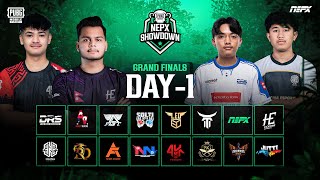 PUBG Mobile NEPX Showdown  Grand Finals Day 1 [upl. by Ttehr]