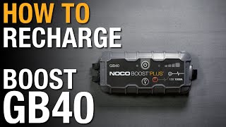 How to recharge your NOCO Boost GB40 [upl. by Llemaj]