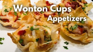 Wonton Cup Appetizers Ep54 [upl. by Marin]