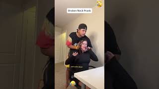 Broken Neck Prank 😂😂 funny funnyprank youtube fun prankvideo fyp foryou funnyvideo [upl. by Hertha633]