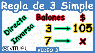 🟦 Regla de 3 Simple Directa e Inversa  Video 3 [upl. by Einej]