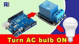 How to use 5V Relay with Arduino to turn ON and OFF AC bulb or DC load [upl. by Cho674]