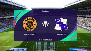 Kaizer Chiefs vs Milford FC 25022024 NedBank Cup PES 2021 [upl. by Ruhtracm304]