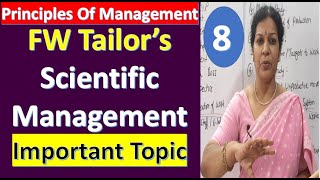 F W Taylors Scientific Management  From Principles Of Management Subject [upl. by Kurth]