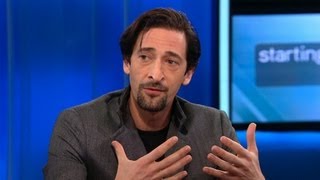 Adrien Brody Appreciates quotBrodyquestquot Among Other Fine Art [upl. by Dyanna902]