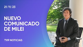 Comunicado oficial de Javier Milei [upl. by Kramer]