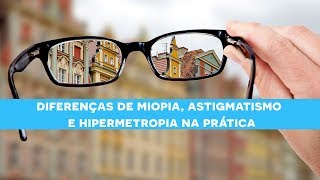 Diferenças Miopia Astigmatismo e Hipermetropia [upl. by Atiuqihs]