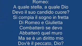 il balcone romeo e giulietta ama e cambia il mondo con testo [upl. by Len]