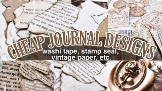 7 DIY JOURNAL DESIGNS🥀 journaling on a budget  chinderella [upl. by Albie]