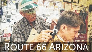 💈 History amp Haircut with National Treasure Guardian Angel of Route 66  Seligman AZ [upl. by Anaile]