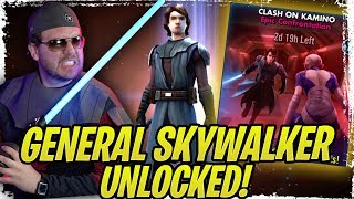 General Skywalker Unlocked Clash on Kamino Epic Confrontation Strategy Guide  SWGoH [upl. by Thrasher641]