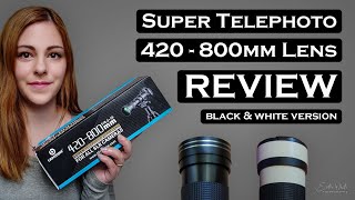 Super Telephoto 420800mm Manual Lens Review by Experienced Photographer  Photography Lenses [upl. by Llennehc]