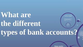 What are The Different Types of Bank Accounts [upl. by Carolyne]