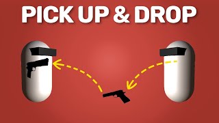 FULL PICK UP amp DROP SYSTEM for WEAPONS or ITEMS  Unity3d Tutorial [upl. by Mannuela]