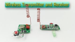 One Channel Transmitter and Receiver with 433Mhz RF module [upl. by Oralee]