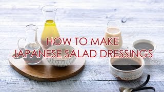 Three Fantastic Japanese Salad Dressings  Recipe  The Zen Kitchen [upl. by Aamsa]