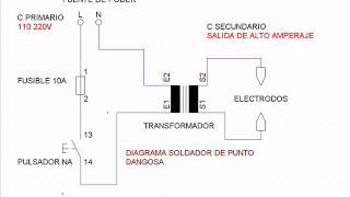 Diagrama eléctrico de soldador de punto [upl. by Kerrison251]