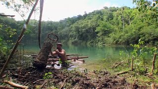 Termite Nest Fishing Mayan Style  MAROONED WITH ED STAFFORD 2 [upl. by Yseulte]