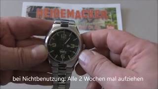 Automatikuhr aufziehen Tipp automatic watch [upl. by Scheers]