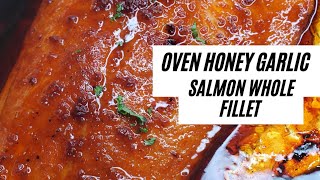 Oven Honey Garlic Salmon  BROILED OR BAKED SALMON [upl. by Ailes]