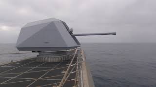 Littoral Combat Ship Live Fire with 57MM Naval Gun System [upl. by Tania]