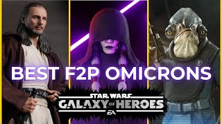 Top Ten F2P GAC Omicrons in SWGOH [upl. by Nnaeirual604]