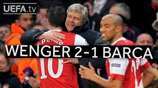 WENGERS GREAT VICTORIES Arsenal 21 Barcelona [upl. by Lodovico]