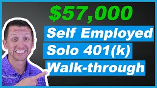 How to calculate solo 401k contributions Self Employed Retirement Plan [upl. by Glanti517]