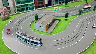 Tomytec Moving Bus System and Tomytec Toyohashi Railway Type T1001 Tram [upl. by Ketty]