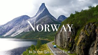 Norway 4K  Scenic Relaxation Film with Calming Music [upl. by Ardnazil]