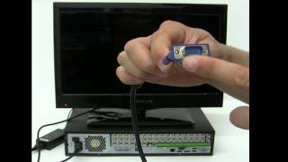 How to connect a Digital Video Recorder DVR to a Monitor [upl. by Armil]