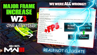 Hidden PC Setting DOUBLES Performance amp FPS Warzone 3 amp Modern Warfare 3 Advanced Settings REAL [upl. by Dove]