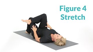 Figure 4 Piriformis Stretch for Sciatica Pain [upl. by Nodaj477]