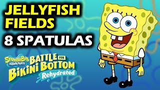 Jellyfish Fields Walkthrough All Golden Spatula Locations  Spongebob Squarepants Rehydrated [upl. by Yellas693]