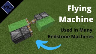 Minecraft Bedrock Flying Machine Tutorial [upl. by Ueih]