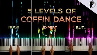 5 Levels Of Coffin Dance  NOOB to EXPERT BUT [upl. by Jaala758]