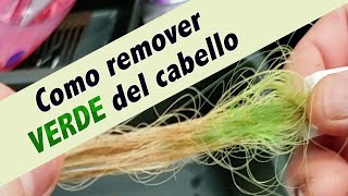 Como remover VERDE del cabello [upl. by Britt]