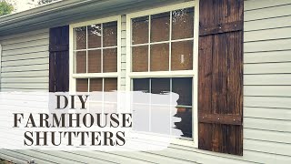 DIY Farmhouse Shutters [upl. by Ardnua]