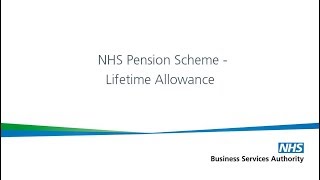 NHS Pension Scheme  Lifetime Allowance [upl. by Allez]