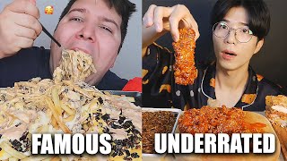 FAMOUS VS UNDERRATED MUKBANGERS compilation [upl. by Kristan]