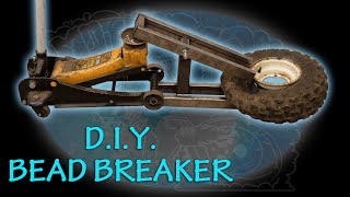 Shop Project DIY Tire Bead Breaker using Hydraulic Floor Jack and Scrap Metal Homemade Tool [upl. by Erehs190]