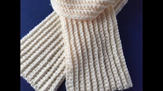 LESS THEN 3 HOURS  Crochet Scarf Tutorial [upl. by Paynter]