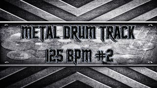 Rammstein Style Metal Drum Track 125 BPM HQHD [upl. by Dlopoel829]